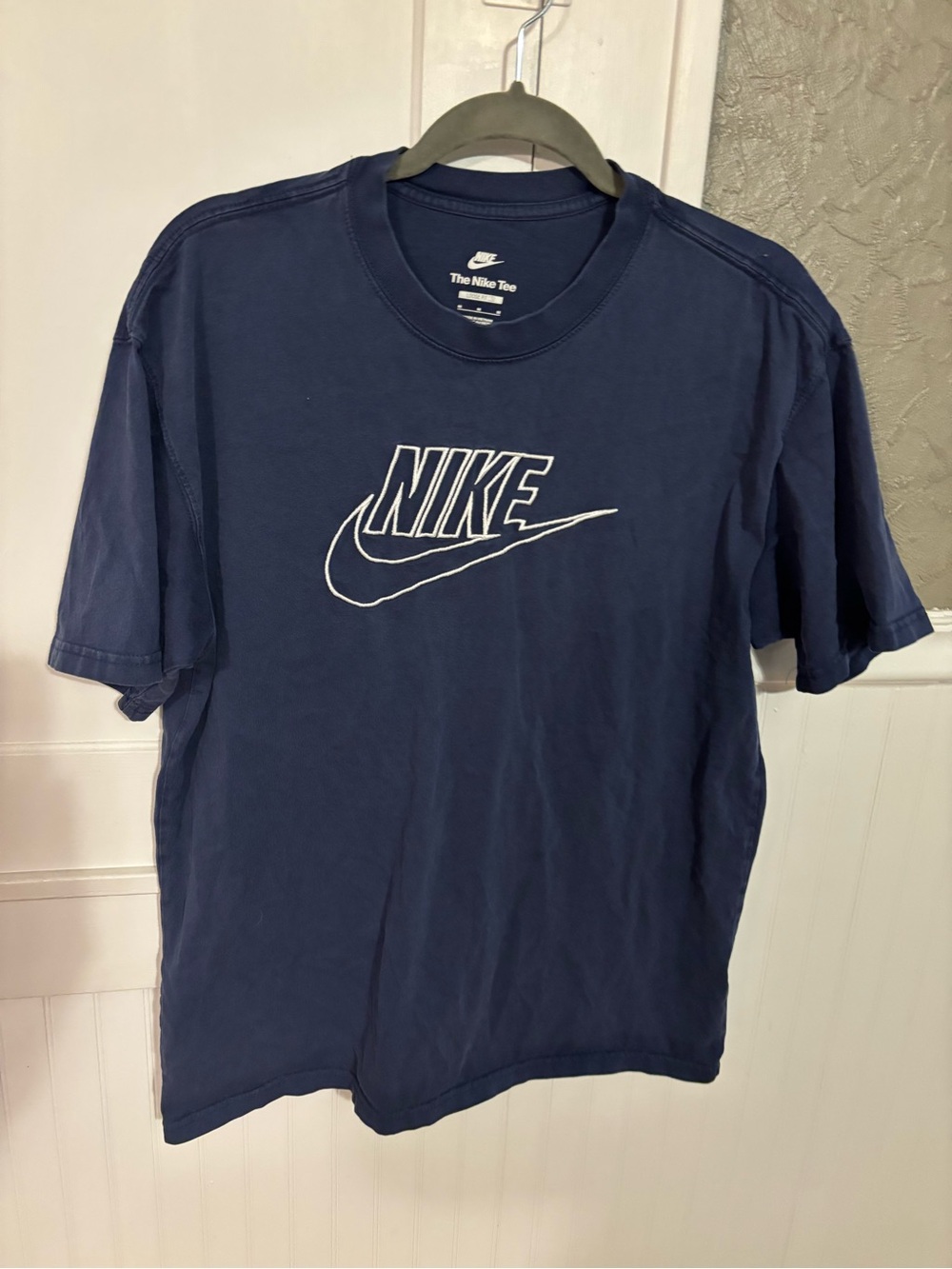 Nike Navy Blue Short Sleeve Logo Tee
